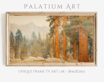 Sequoia National Park Frame TV Art: Vintage Landscape Painting (Digital Download)