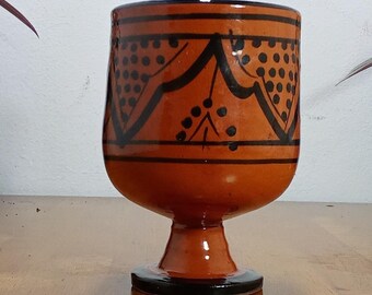 Handmade Moroccan Mug, Geometric Safi Ceramic Cup