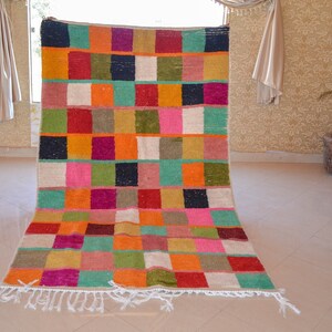 Unique Moroccan Multicolor Carpet - Custom Made, Traditional Rug, Boujaad Carpet, Handwoven Moroccan Rug - Vibrant Custom Colors