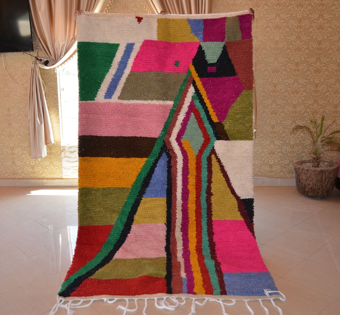 Designer Carpet, Berber Carpet, Moroccan Rug, Trendy Rug, Colorful Rug