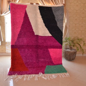 Moroccan Rug, Traditional Rug, Colorful Rug, Artistic Rug, Berber Carpet, Handmade Rug, Wool Rug, Boujaad carpet, Handwoven Rug, Custom Rug