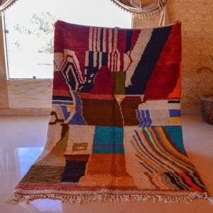 Traditional Rug, Berber Carpet, Colorful Rug, Moroccan Rug, Bohemian Rug, Handmade Rug, Handwoven Rug, Boujaad Rug, Artistic rug, Custom Rug