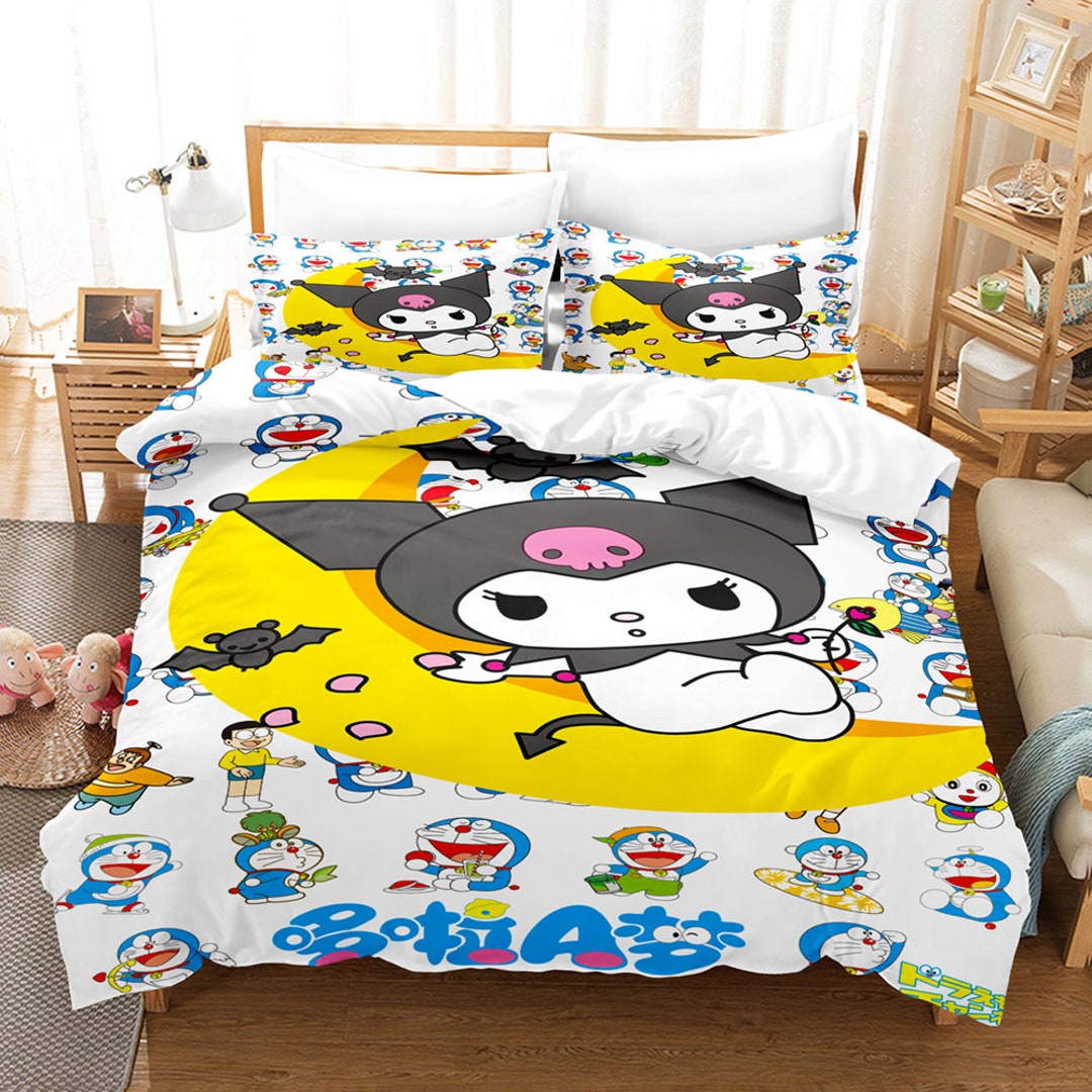 3D Printed Doraemon Kuromi Bedding Duvet Cover Setbedding Set Etsy