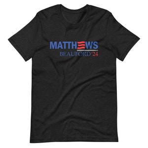 マシューズ ボーフォード '24 大統領 T シャツ | DMB | デイブ マシューズ バンド | 2024 年選挙 | ユニセックス