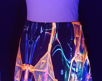 UFO COLOURS 3D asymmetrical skirt