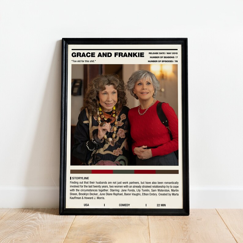 Cartel del programa de televisión Grace y Frankie / Color imagen 1