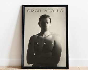 Póster del álbum "Marfil" de Omar Apollo / Color opcional / Arte del álbum / Decoración de la pared