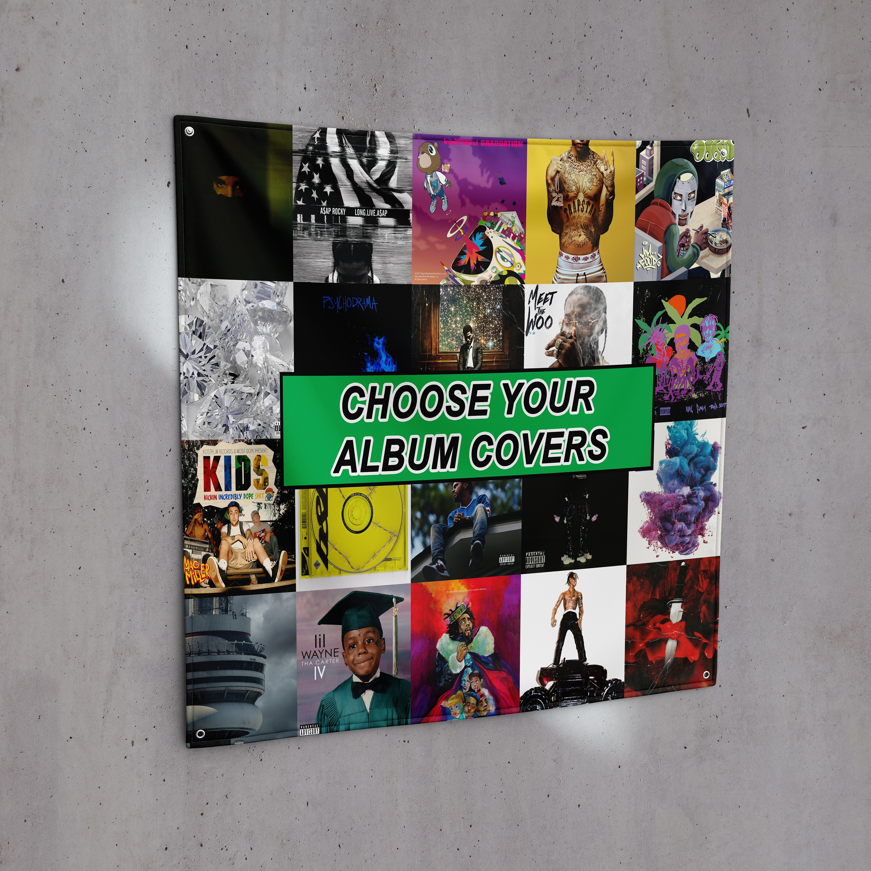 ALBUM COVER Collage customizable 80 Pcs PRINTED Pop/rap Albums for College/dorm/bedroom  