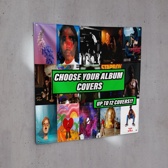 Custom 15 Album Tapestry Custom Album Flag Personal Album