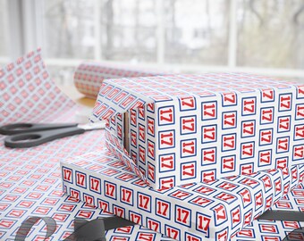 Papel de regalo de los Buffalo Bills n.° 17 / Papel de regalo de fútbol americano para equipos deportivos