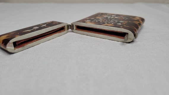 Antique Victorian Tortoiseshell Calling Card Case… - image 6