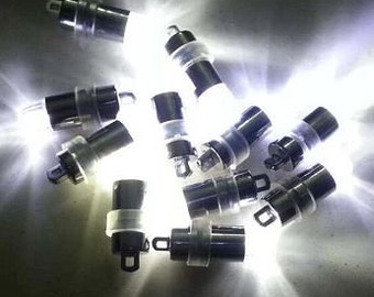 LED globe Cool White x 10 for lanterns, gifts, decorations. models