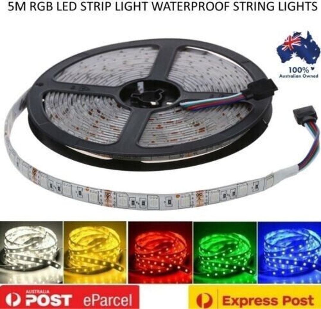 5m RGB Led Strip Light Ip65 Waterproof 5050 300 Led 12v Multi Coloured