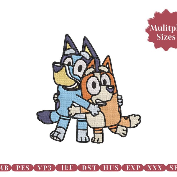 Bluey Machine Embroidery Patterns - Etsy