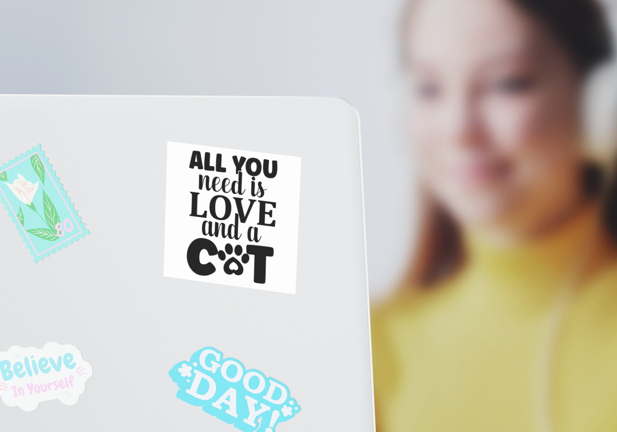 🥇 Vinyl and stickers cats all you need is love 🥇