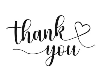 Thank You SVG, Thank You Sign, Heart, Wedding Thank you svg, Thank you card, Printable, Thankful, Cut File Cricut, Silhouette
