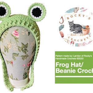 Bonnet grenouille au crochet - Patron