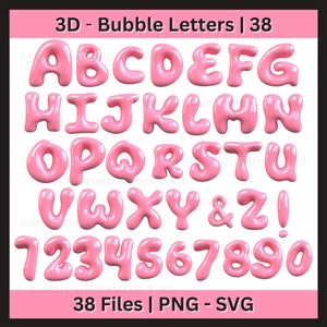 Bubble Block Letters Foam Poster Board - Simple