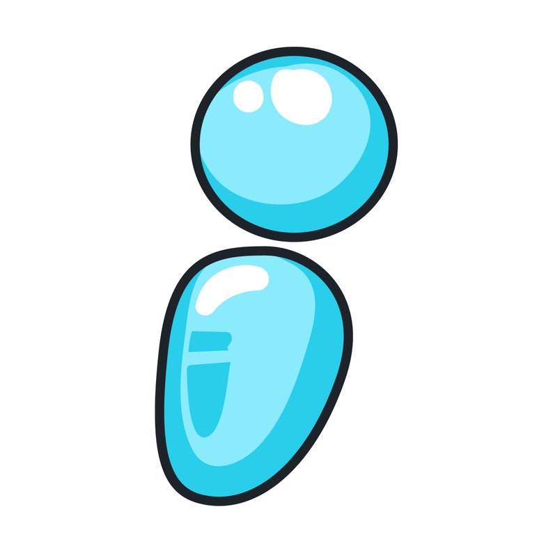 Bubble Graffiti Svg Letters Blue SVG Files Png Files Alphabet SVG