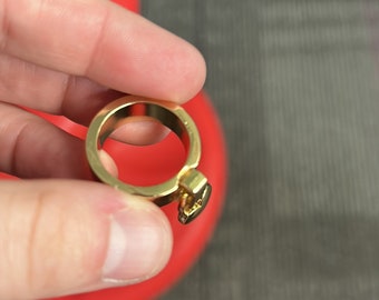 Gold color ring