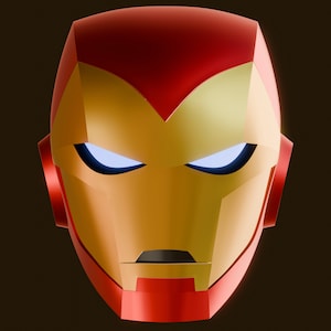 Casco Iron Man degli eroi più potenti della Terra - SOLO FILE 3D