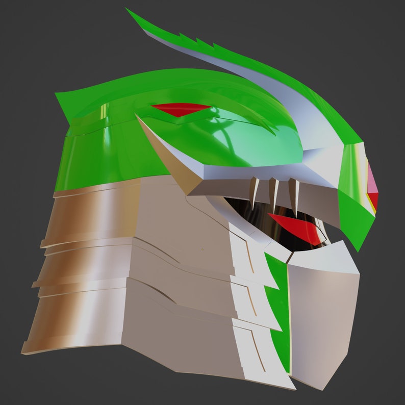 Green Shredder Ranger Helmet 3D FILES ONLY Etsy