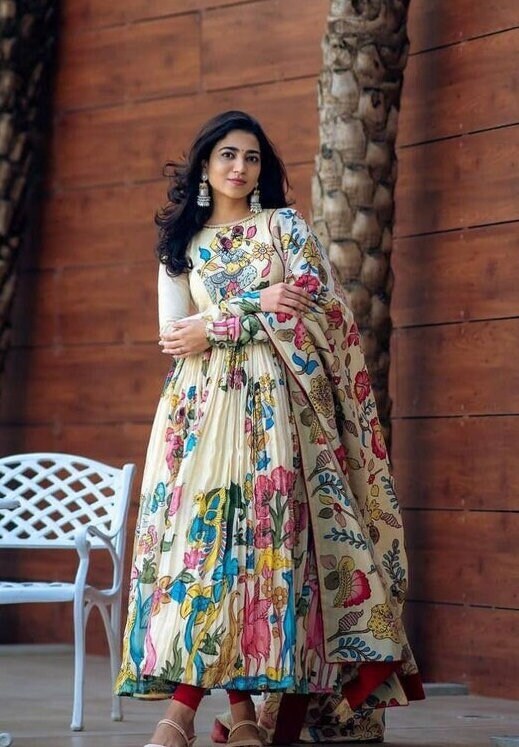 Kalamkari night sale dress