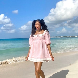The Arabella Mini Dress - Cotton Candy