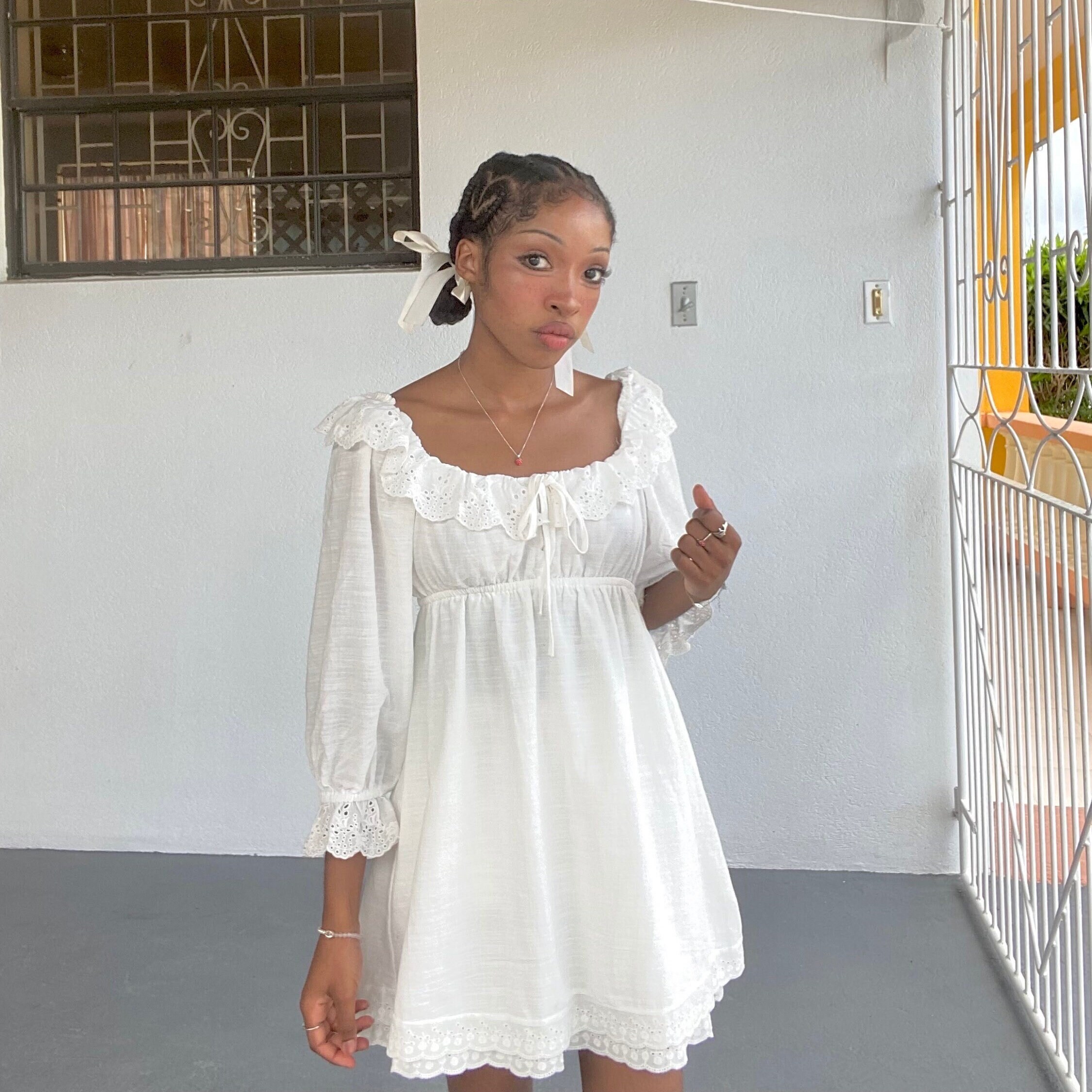 White Babydoll Dress Etsy