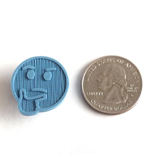 Thinking face emoji spoke decoration