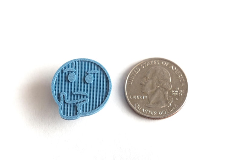 Thinking face emoji spoke decoration