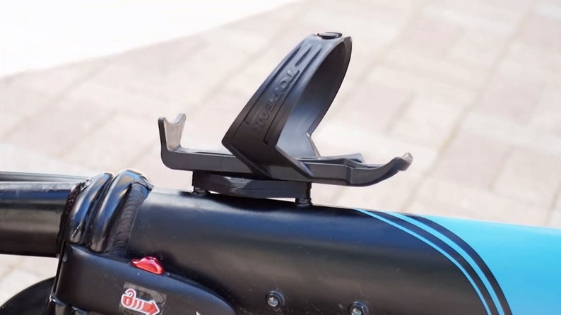 Bike Sight hidden AirTag holder / bike tracker, shown under a water bottle cage.