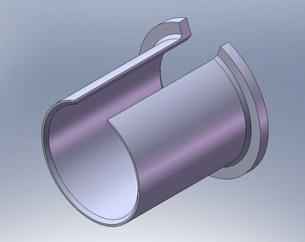30.6mm spacer for trail-a-bike & seatpost-mount child bike trailers. Thinner shim for trailercycle (Digital STL for 3D printing)