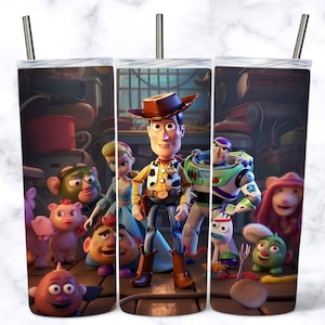 Toy Story 20 oz Skinny Tumbler Sublimation Design, Tumbler Wrap Design, Instant Digital Download PNG