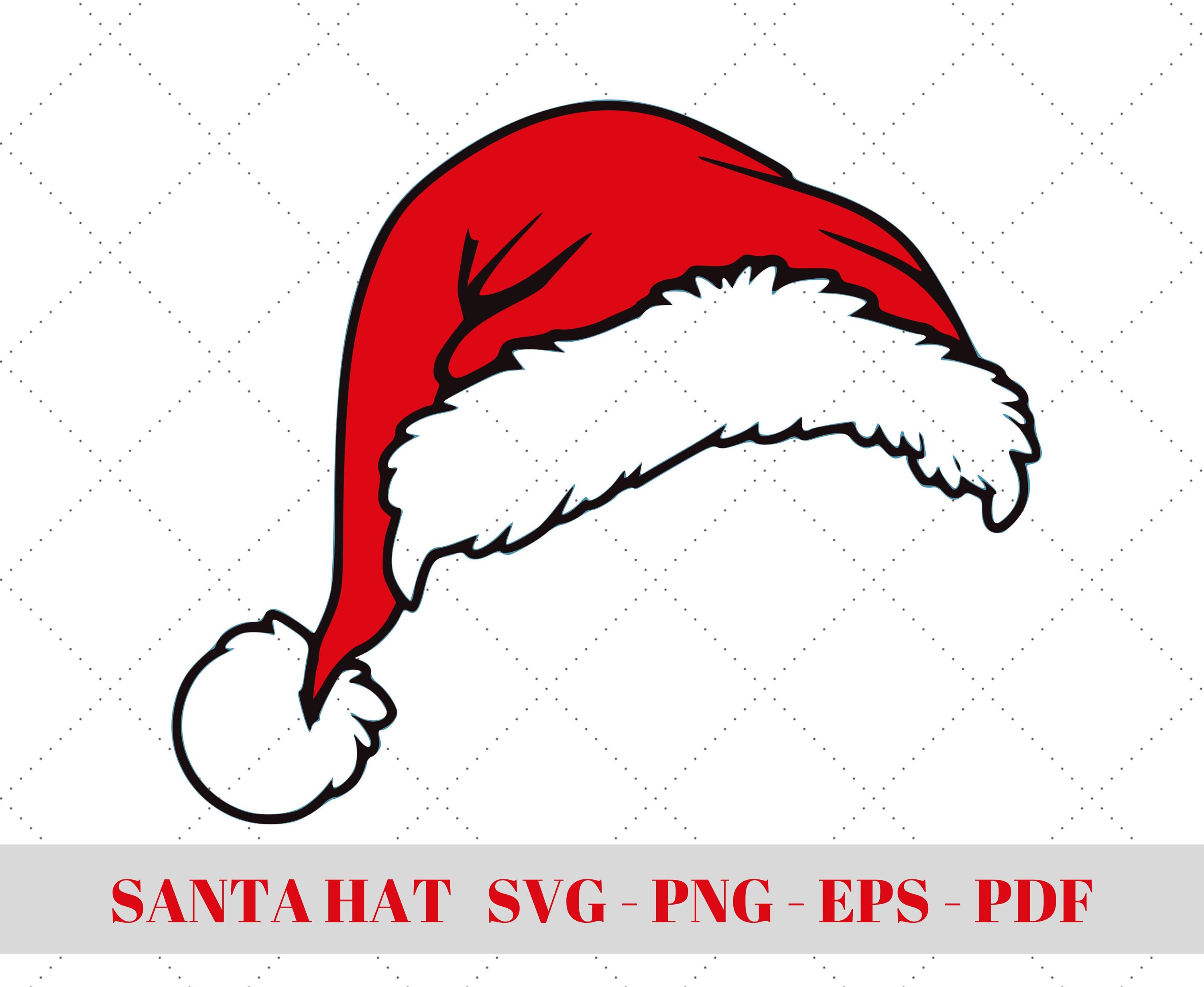 Santa Hat SVG Christmas Svg Santa Claus Winter Svg Saint Nick Svg for Cricut Instant Download Etsy UK