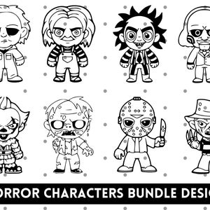 Horror Character SVG, Halloween Svg, Baby Horror Character svg, Horror Svg, Svg for Cricut, Instant Download