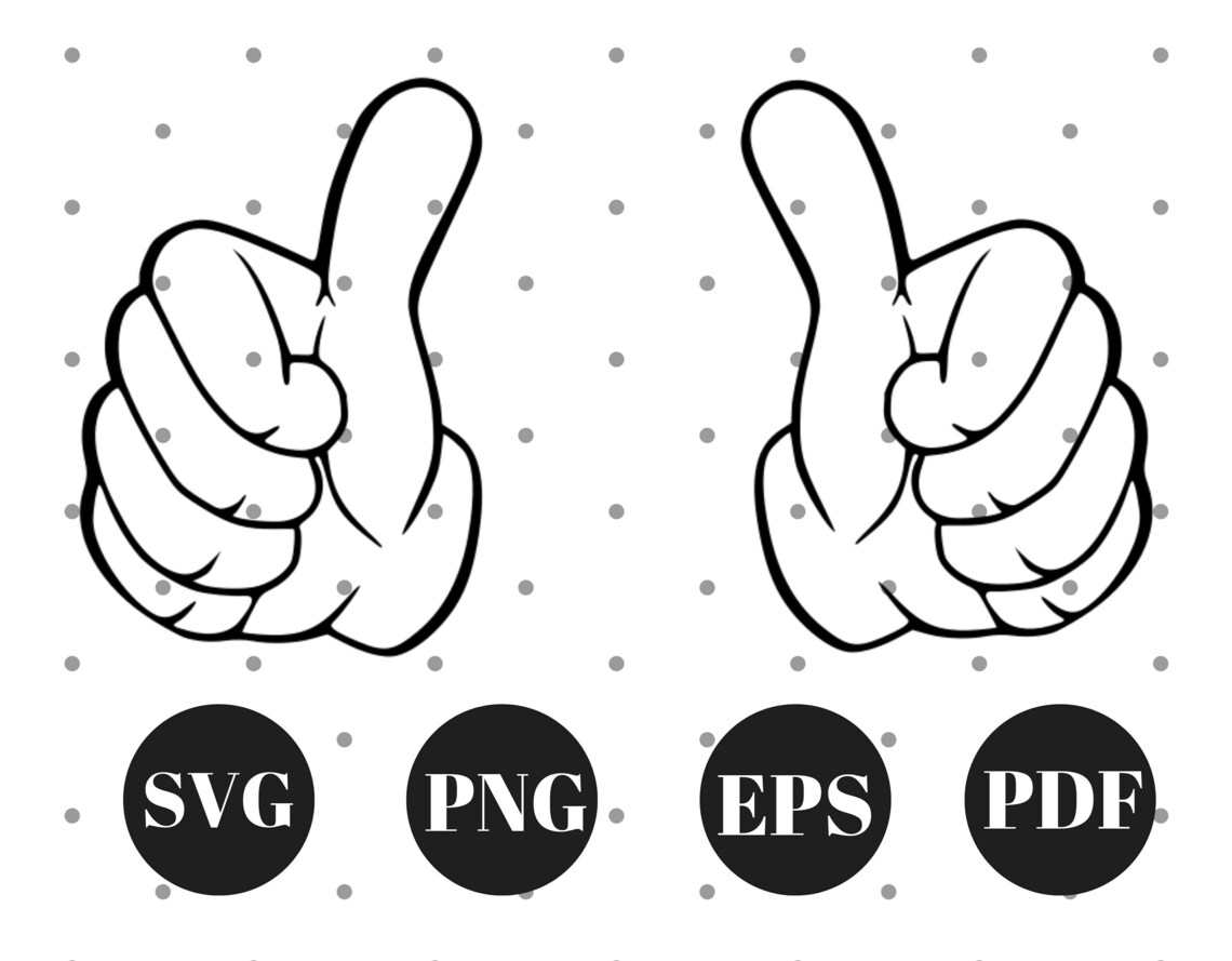 Thumbs up SVG Thumbs Svg Svg Digital Downloads Files for - Etsy