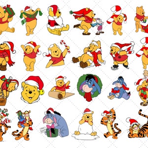 Winnie the Pooh Weihnachten SVG Winnie the Pooh SVG Ferkel svg Happy Christmas svg Tigger svg Eeyore svg Tumbler svg Instant Download