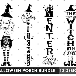 Halloween Porch Sign SVG Bundle , Halloween Walcome Svg, Spooky Svg, Halloween svg, Instant Download
