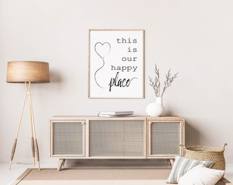 Light Box With Quote This is Our Happy Place Lightbox With - Etsy