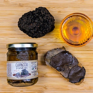 Black Truffle Carpaccio - Fresh Truffle Slices in Olive Oil