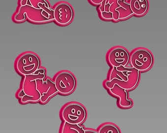 Magical STL Cookie Cutter Molds Set - Funny Positions