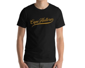 Cape Hatteras North Carolina Rustiek Script Unisex T-shirt