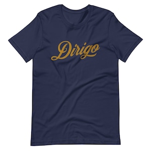 Dirigo Maine Rustic Script Unisex T-shirt