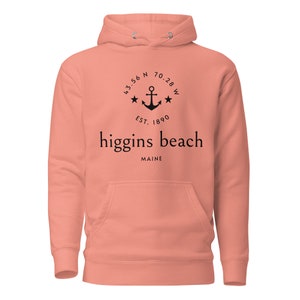 Higgins Beach Maine Unisex Hoodie (dark print)