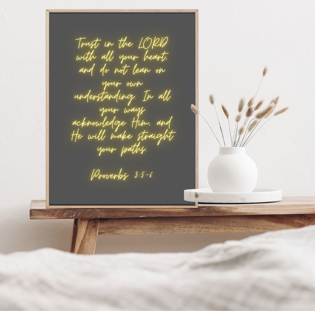 Printable Bible Verse Wall Art: Instant Scripture Download for Framing ...