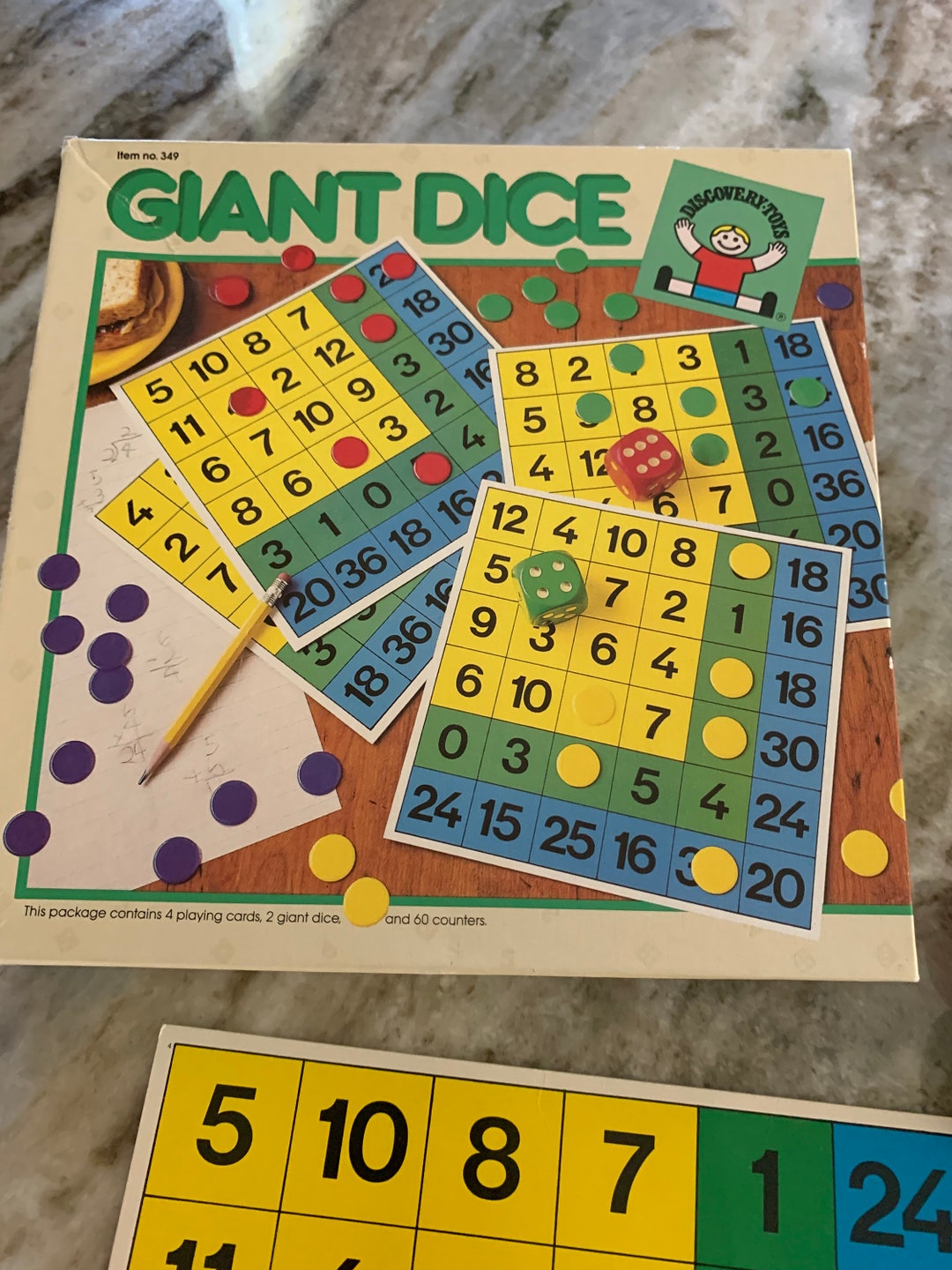 Discovery Toys Giant Dice Game 349 vintage Etsy