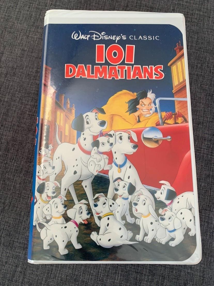 Walt Disney’s Classic 101 Dalmatians VHS #1263, Black Diamond Series ...