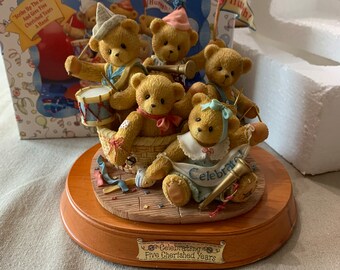 Cherished Teddies Commemorative 5 Year Anniversary #205354, 1996