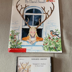 Imogene’s Antlers by David Small BOOK &amp; CASSETTE - Etsy